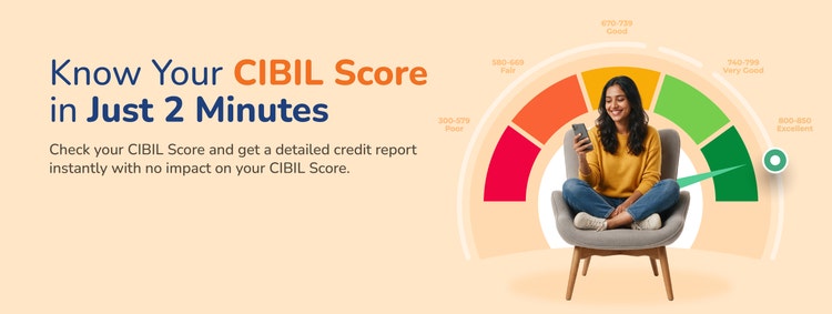 CIBIL Score Banner on Website
